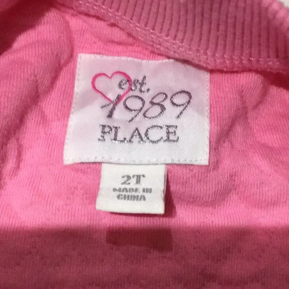 Children’s place quilted front zip jacket 2T euc
